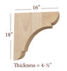 BB-410-HC Large Manchester Classic Range Hood Corbel