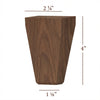 BF225-40 - 4" Tapered Wide Shaker Furniture Foot