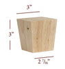 BF802 - Short Four Side Tapered Square Bun Foot