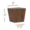BF802 - Short Four Side Tapered Square Bun Foot