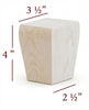 4" Tall Taper Cabinet Foot