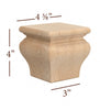 Wide Transitional Square Bun Foot
