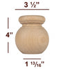 Traditional Round Cabinet Foot