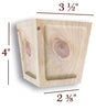 BFS22L - 4" Tall Mission Full Window Cabinet Bun Foot