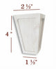 BFS22S - 4" Tall Mission Full Window Cabinet Bun Foot