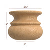 BFS41L - Tulip Traditional Large Cabinet Bun Foot
