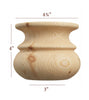 BFS41L - Tulip Traditional Large Cabinet Bun Foot
