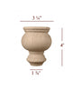 4" Cavetto Bun Foot Small