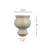 4" Cavetto Bun Foot Small