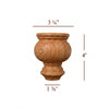 4" Cavetto Bun Foot Small