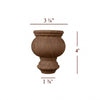 4" Cavetto Bun Foot Small