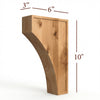 CBL-004-M Medium Transitional Full Window Kitchen Mission Corbel