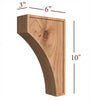 CBL-004-M Medium Transitional Full Window Kitchen Mission Corbel