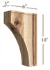 CBL-004-M Medium Transitional Full Window Kitchen Mission Corbel