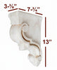 CBL-PT4 Traditional Carved Scroll Bar Bracket Corbel