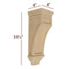 CBL-VM436 Extra Small Full Window Shaker Contemporary Mission Corbel
