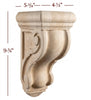 CBL-WC13 Small Carved Traditional Corbel