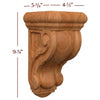 CBL-WC13 Small Carved Traditional Corbel