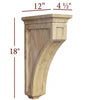 CBL-WC22-XL Extra Large Mission Recessed Window Hood Corbel