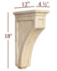 CBL-WC22-XL Extra Large Mission Recessed Window Hood Corbel