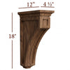 CBL-WC22-XL Extra Large Mission Recessed Window Hood Corbel