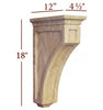 CBL-WC22-XL Extra Large Mission Recessed Window Hood Corbel