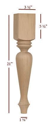 Monte Cristo End Table Leg