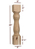 Massive Santa Fe Dining Leg