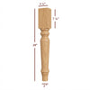 FL2350-29P - Harvest Dining Table Leg