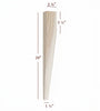 Large Two Sided Taper Dining Leg