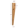 Large Two Sided Taper Dining Leg
