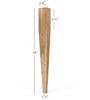 Large Four Sided Taper Dining Leg
