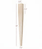 Large Four Sided Taper Dining Leg