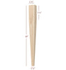 Large Four Sided Taper Dining Leg