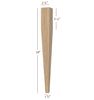 Large Four Sided Taper Dining Leg