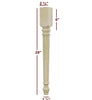 Slender Lincoln Plain Dining Furniture Leg