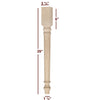 Slender Lincoln Plain Dining Furniture Leg