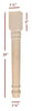 FL6350-29P - Lincoln Plain Round Dining Table Leg
