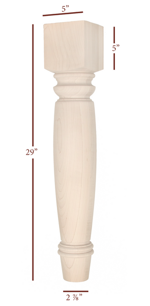 Massive Plain Round Savannah Dining Table Leg