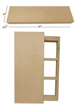 FS-66-10 - 66" Floating Shelf Kit