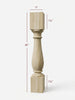 ISL-TW1-5 Massive Essential Kitchen Island Leg