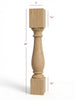 ISL-TW1-5 Massive Essential Kitchen Island Leg