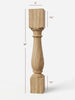ISL-TW1-5 Massive Essential Kitchen Island Leg