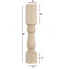 ISL10500P Massive Dellinger Kitchen Island Leg