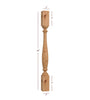 ISL12300P - Small Williamsburg Plain Round Kitchen Island Leg