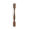ISL12300P - Small Williamsburg Plain Round Kitchen Island Leg