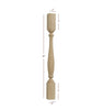 ISL12300P - Small Williamsburg Plain Round Kitchen Island Leg