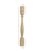 ISL12300P - Small Williamsburg Plain Round Kitchen Island Leg