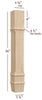 ISL14475CP Massive Charleston Square Plain Contemporary Kitchen Island Leg