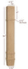 ISL14475CP Massive Charleston Square Plain Contemporary Kitchen Island Leg